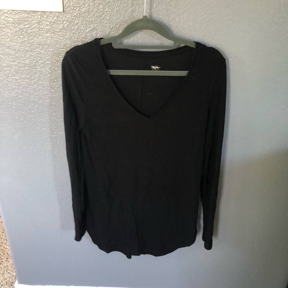 Sheer black top